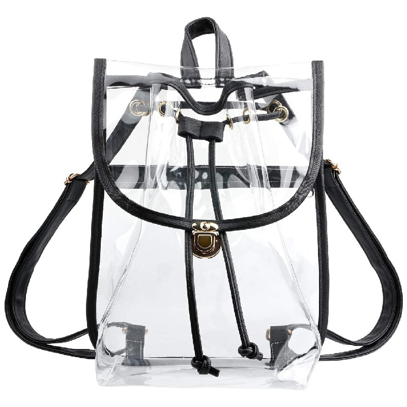 Clear PVC Daypack Transparent Casual Backpack Clear PVC Daypack Transparent Casual Backpack