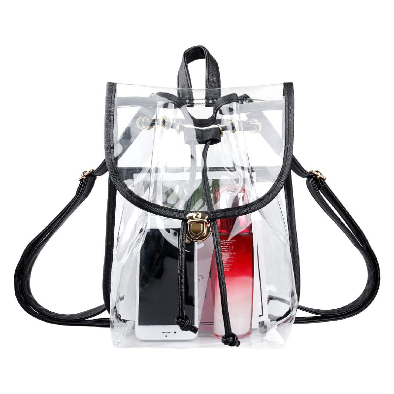 Clear PVC Daypack Transparent Casual Backpack Clear PVC Daypack Transparent Casual Backpack