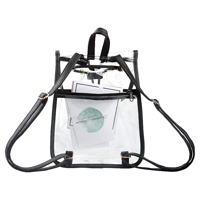Clear PVC Daypack Transparent Casual Backpack
