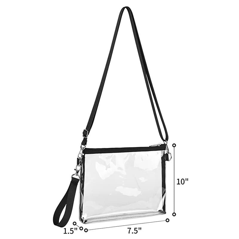 Clear Cute Crossbody Shoulder Messenger Bag PVC Transparent Purse Clear Cute Crossbody Shoulder Messenger Bag PVC Transparent Purse