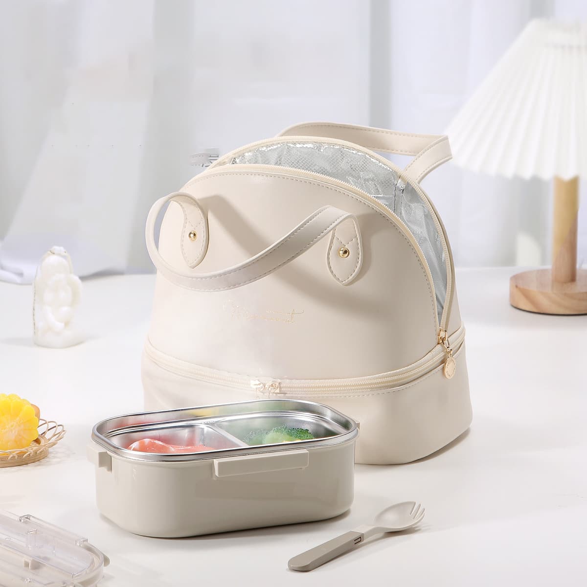 PU Cooler Bag with Two Layers PU Cooler Bag with Two Layers