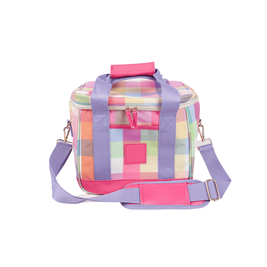 Polyester Cooler Bag with Checks Polyester Cooler Bag with Checks