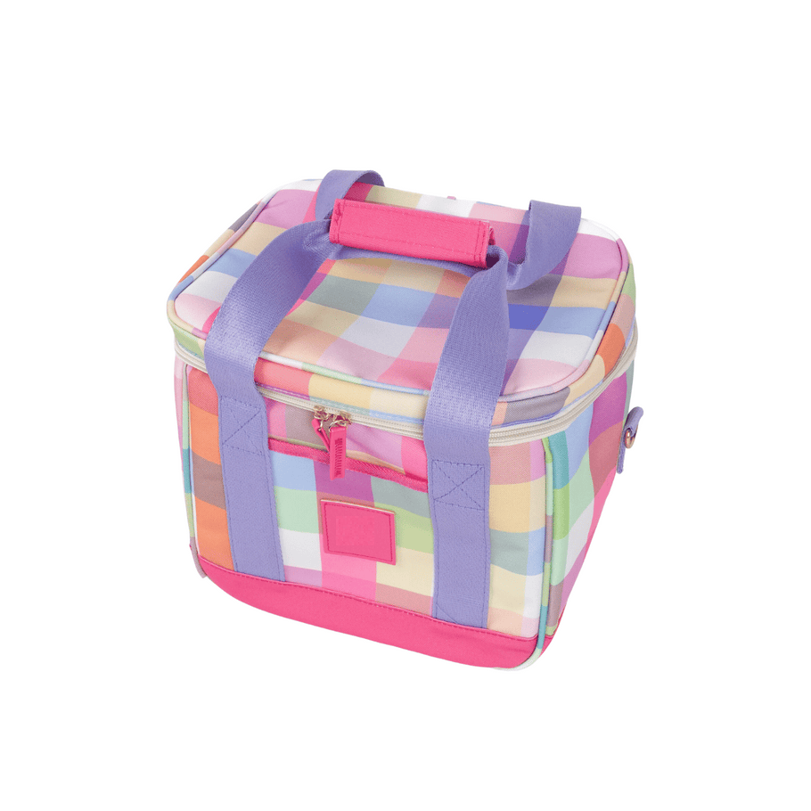 Polyester Cooler Bag with Checks Polyester Cooler Bag with Checks