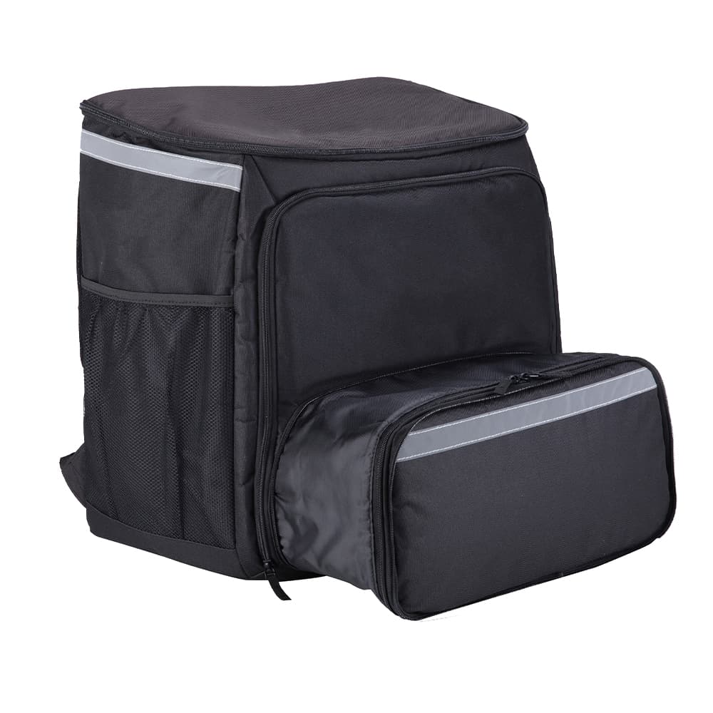 Insulated Food Delivery Backpack Expandable Catering Cooler Bag Waterproof Pizza Box 