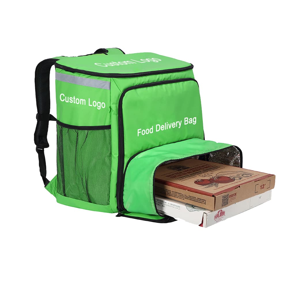 Insulated Food Delivery Backpack Expandable Catering Cooler Bag Waterproof Pizza Box 