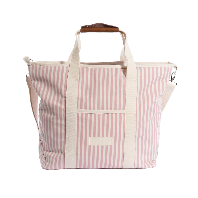 Striped Cooler Bag Insulated Tote Bag Picnic Cooler Tote Bag
