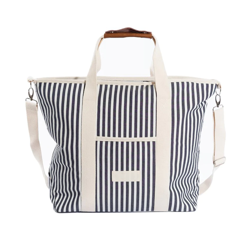 Striped Cooler Bag Insulated Tote Bag Picnic Cooler Tote Bag