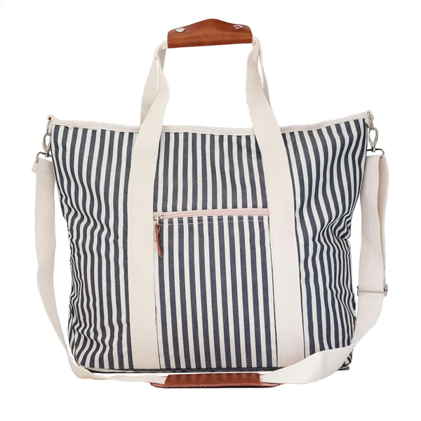 Striped Cooler Bag Insulated Tote Bag Picnic Cooler Tote Bag