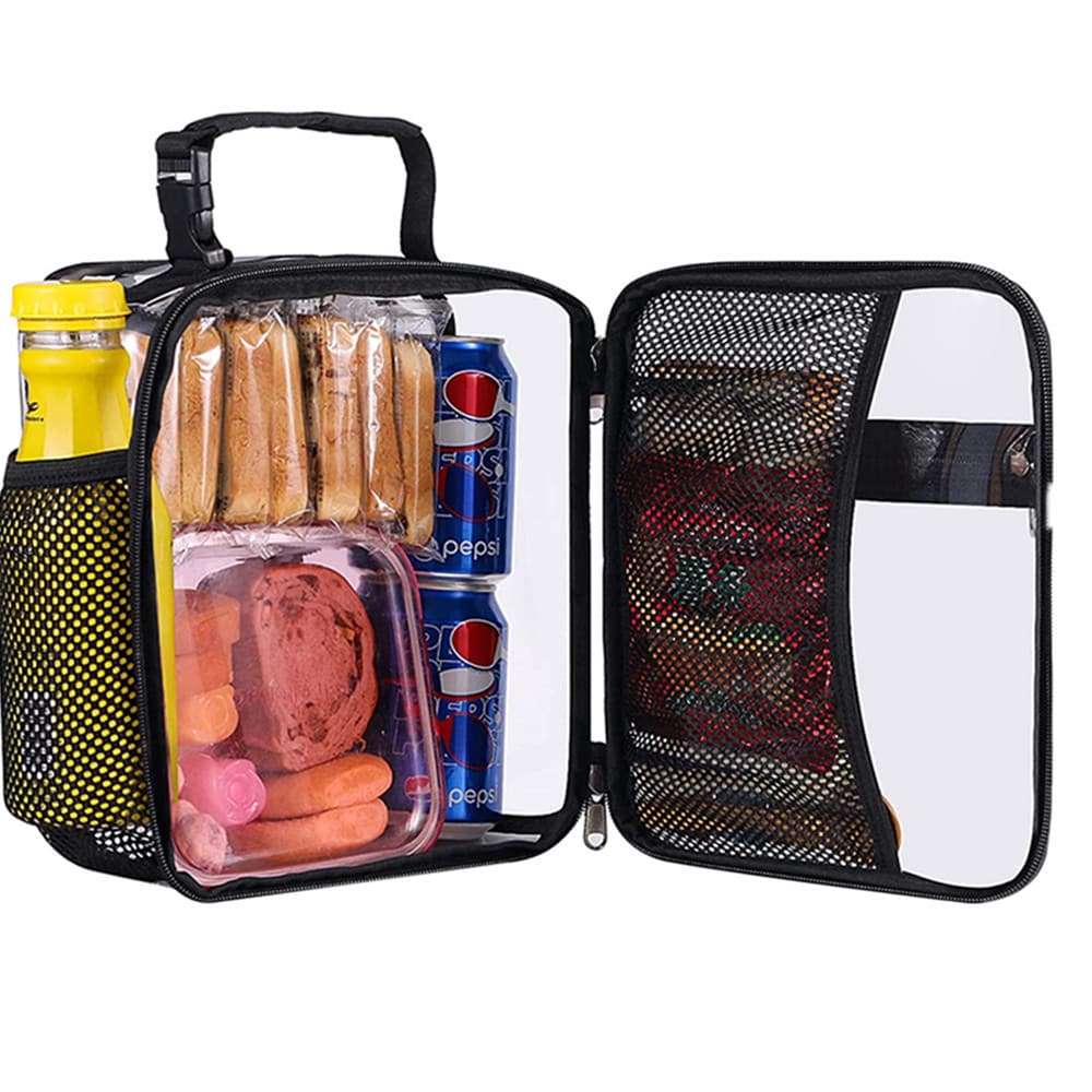 Stadium Approved Clear Lunch Bag Food Box PVC Transparent Cooler Bag Stadium Approved Clear Lunch Bag Food Box PVC Transparent Cooler Bag
