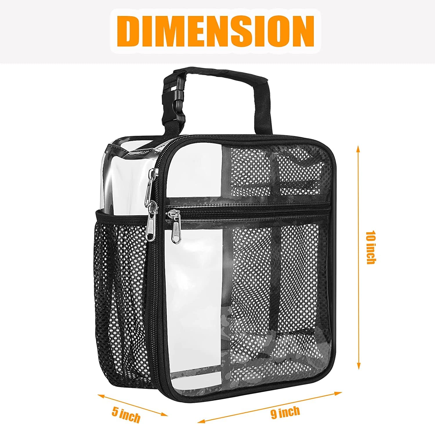 Stadium Approved Clear Lunch Bag Food Box PVC Transparent Cooler Bag Stadium Approved Clear Lunch Bag Food Box PVC Transparent Cooler Bag