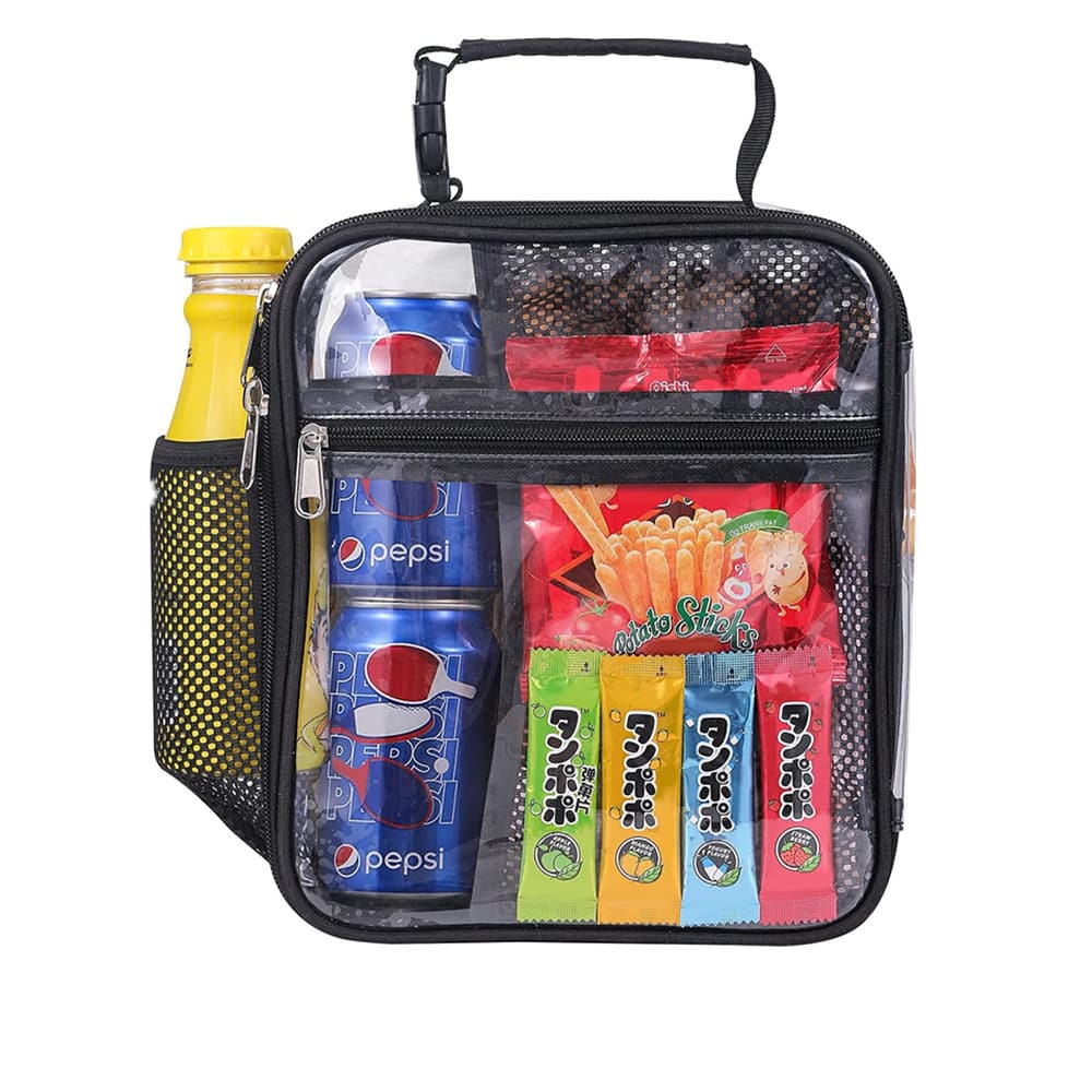 Stadium Approved Clear Lunch Bag Food Box PVC Transparent Cooler Bag 