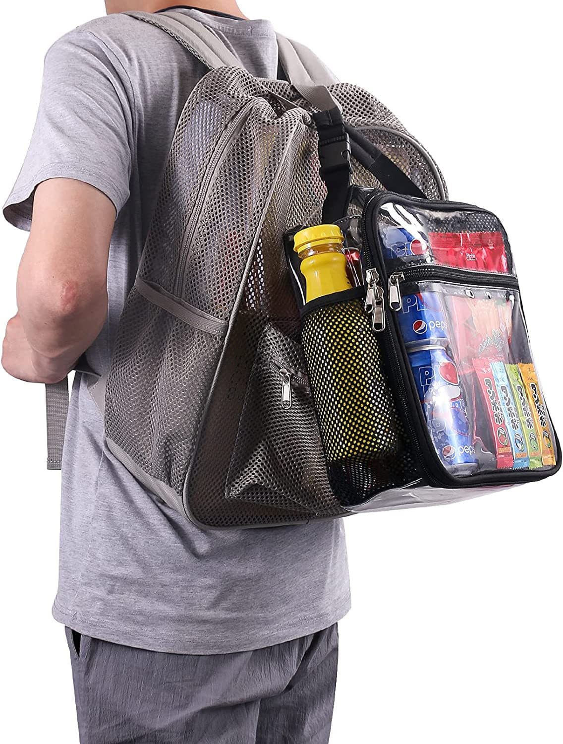 Stadium Approved Clear Lunch Bag Food Box PVC Transparent Cooler Bag 