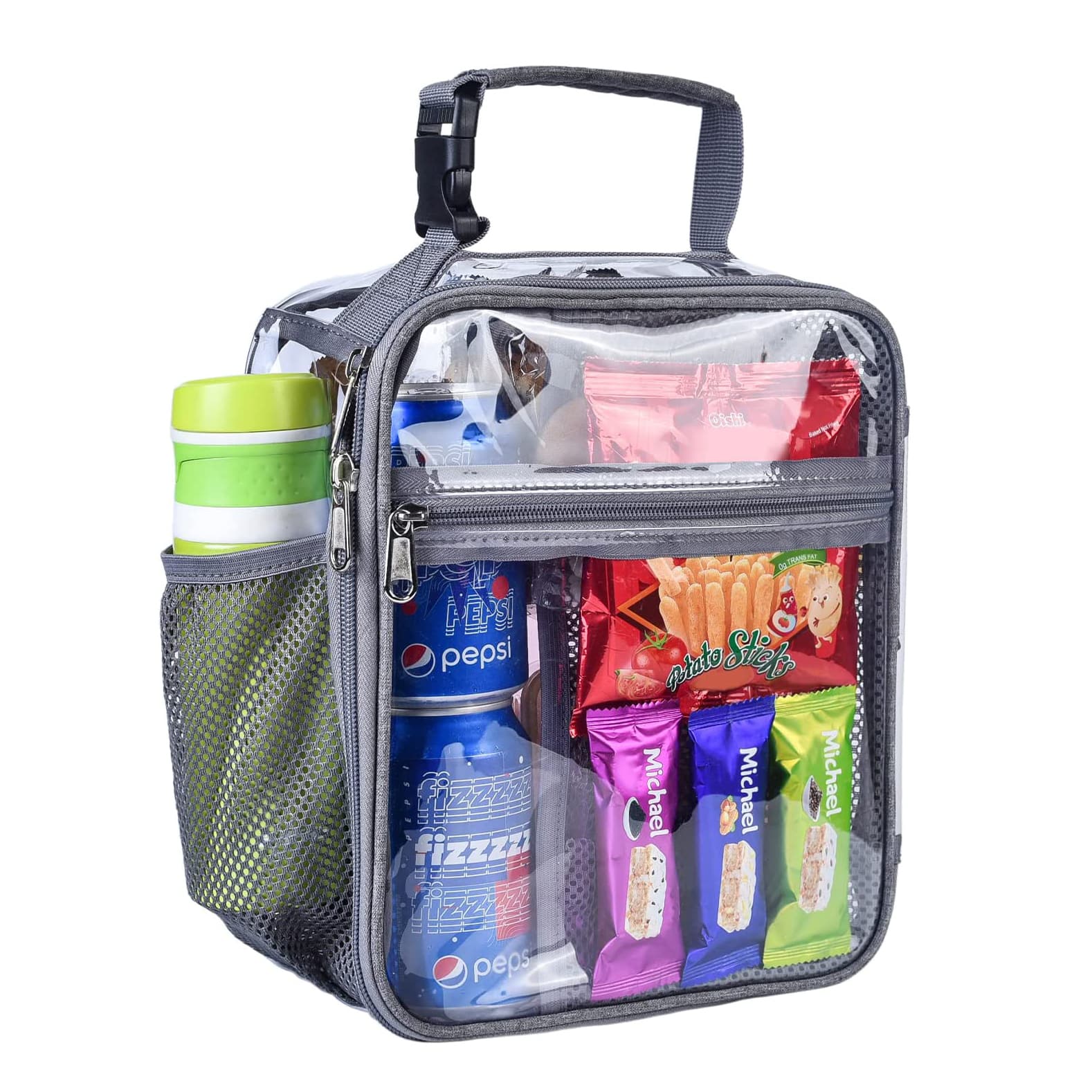 Stadium Approved Clear Lunch Bag Food Box PVC Transparent Cooler Bag 