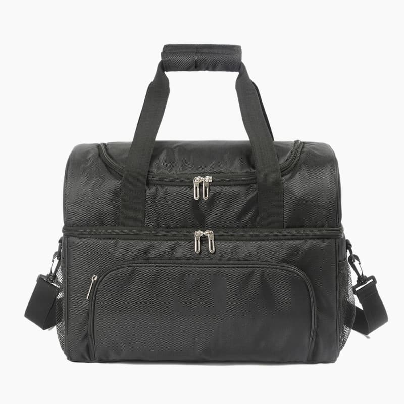 Double Layer Cooler Insulated Lunch Bag Large Tote Bag With Front Pocket Double Layer Cooler Insulated Lunch Bag Large Tote Bag With Front Pocket