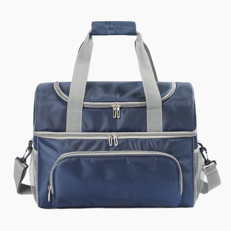 Double Layer Cooler Insulated Lunch Bag Large Tote Bag With Front Pocket Double Layer Cooler Insulated Lunch Bag Large Tote Bag With Front Pocket