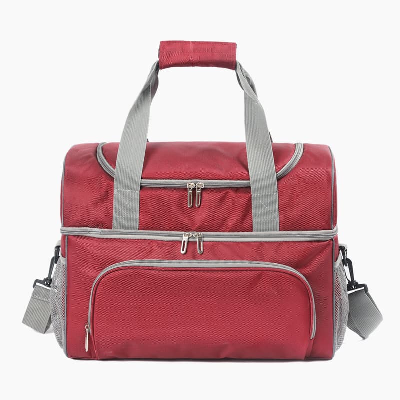 Double Layer Cooler Insulated Lunch Bag Large Tote Bag With Front Pocket Double Layer Cooler Insulated Lunch Bag Large Tote Bag With Front Pocket