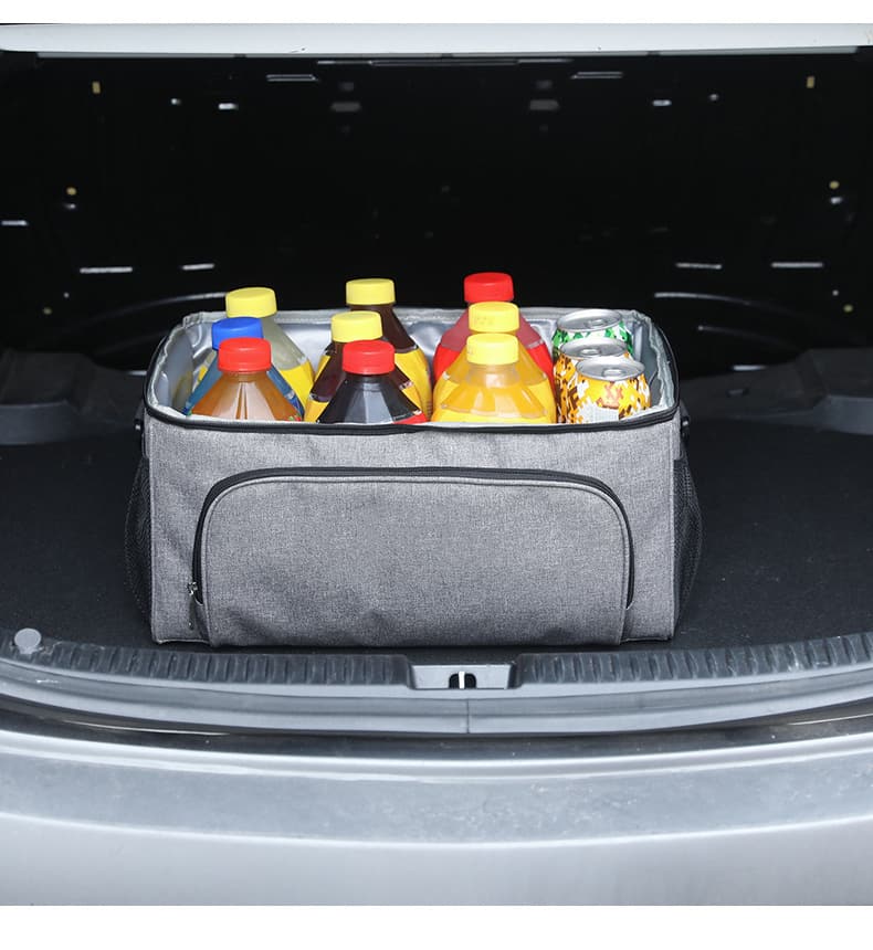 Double Layer Cooler Insulated Lunch Bag Large Tote Bag With Front Pocket Double Layer Cooler Insulated Lunch Bag Large Tote Bag With Front Pocket