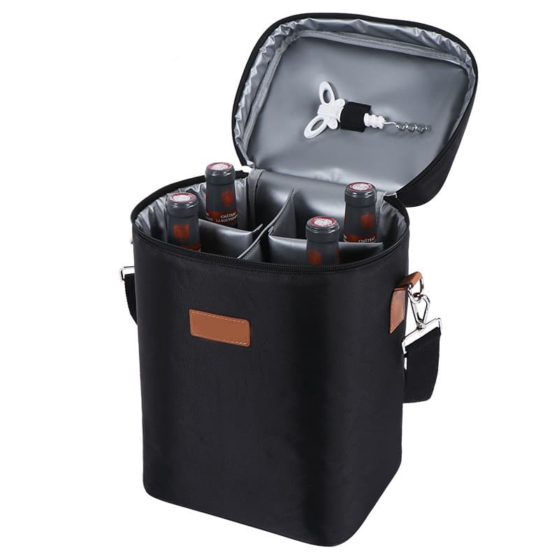 4 Bottle Wine Carrier Insulated Wine Bag Cooler Bag 4 Bottle Wine Carrier Insulated Wine Bag Cooler Bag