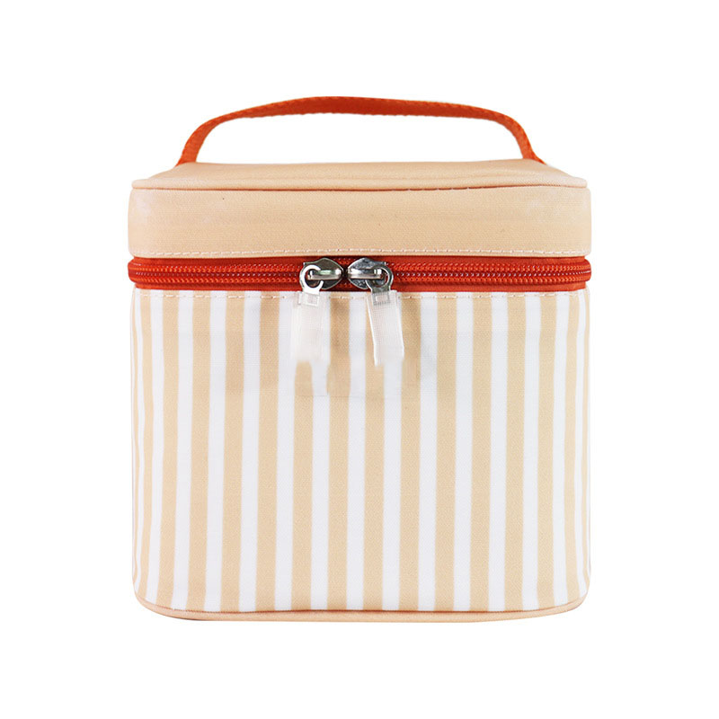 Thermal Bag Striped Cotton Lunch Bag 