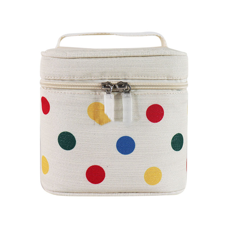 Thermal Bag Striped Cotton Lunch Bag 