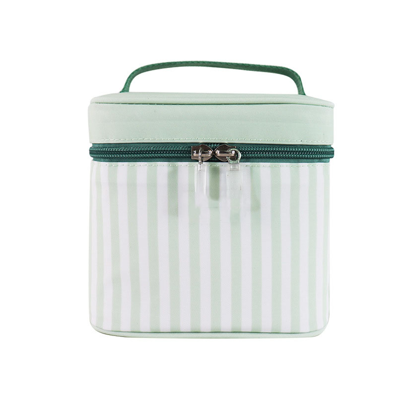Thermal Bag Striped Cotton Lunch Bag 