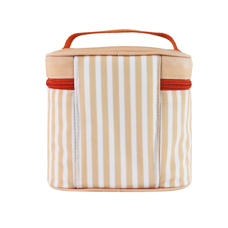 Thermal Bag Striped Cotton Lunch Bag 