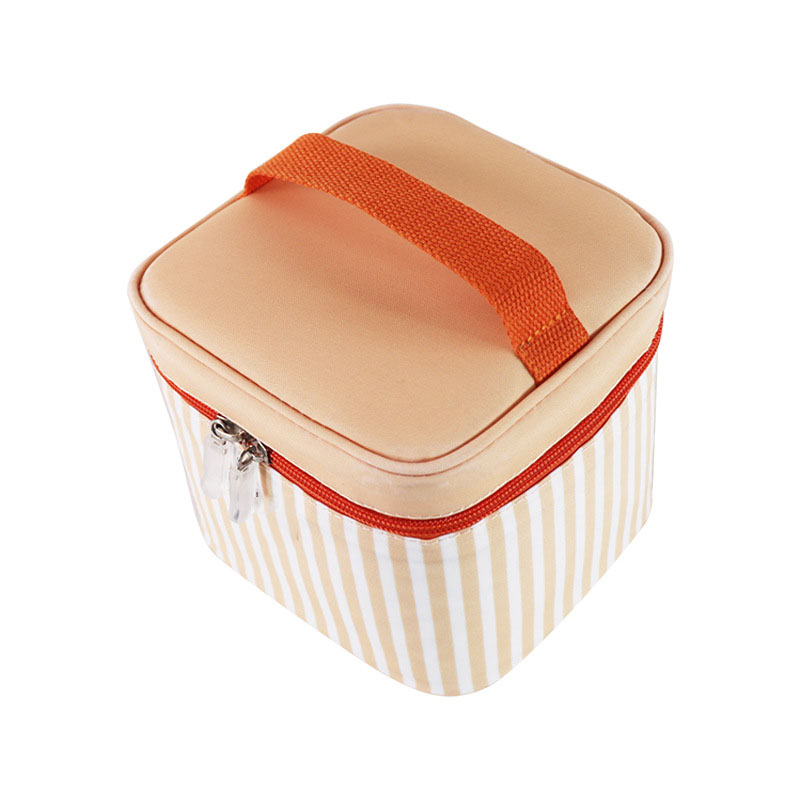 Thermal Bag Striped Cotton Lunch Bag 