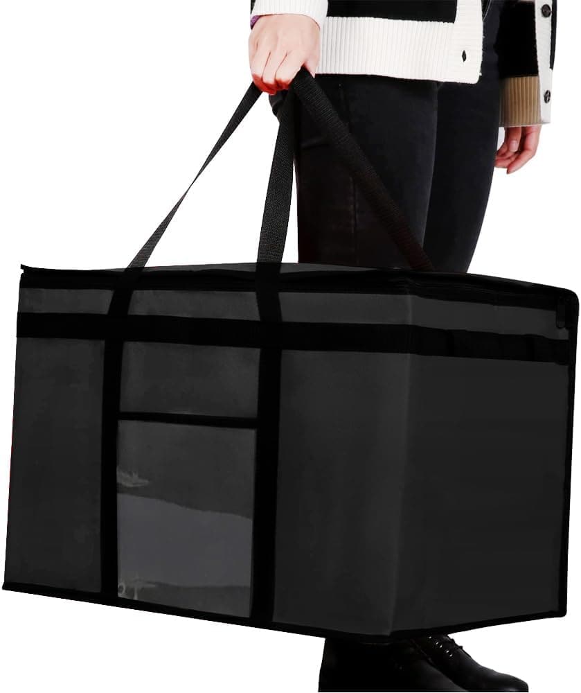 Collapsible Delivery Bag Large Insulated Pizza Bag Grocery Cooler Bag Collapsible Delivery Bag Large Insulated Pizza Bag Grocery Cooler Bag