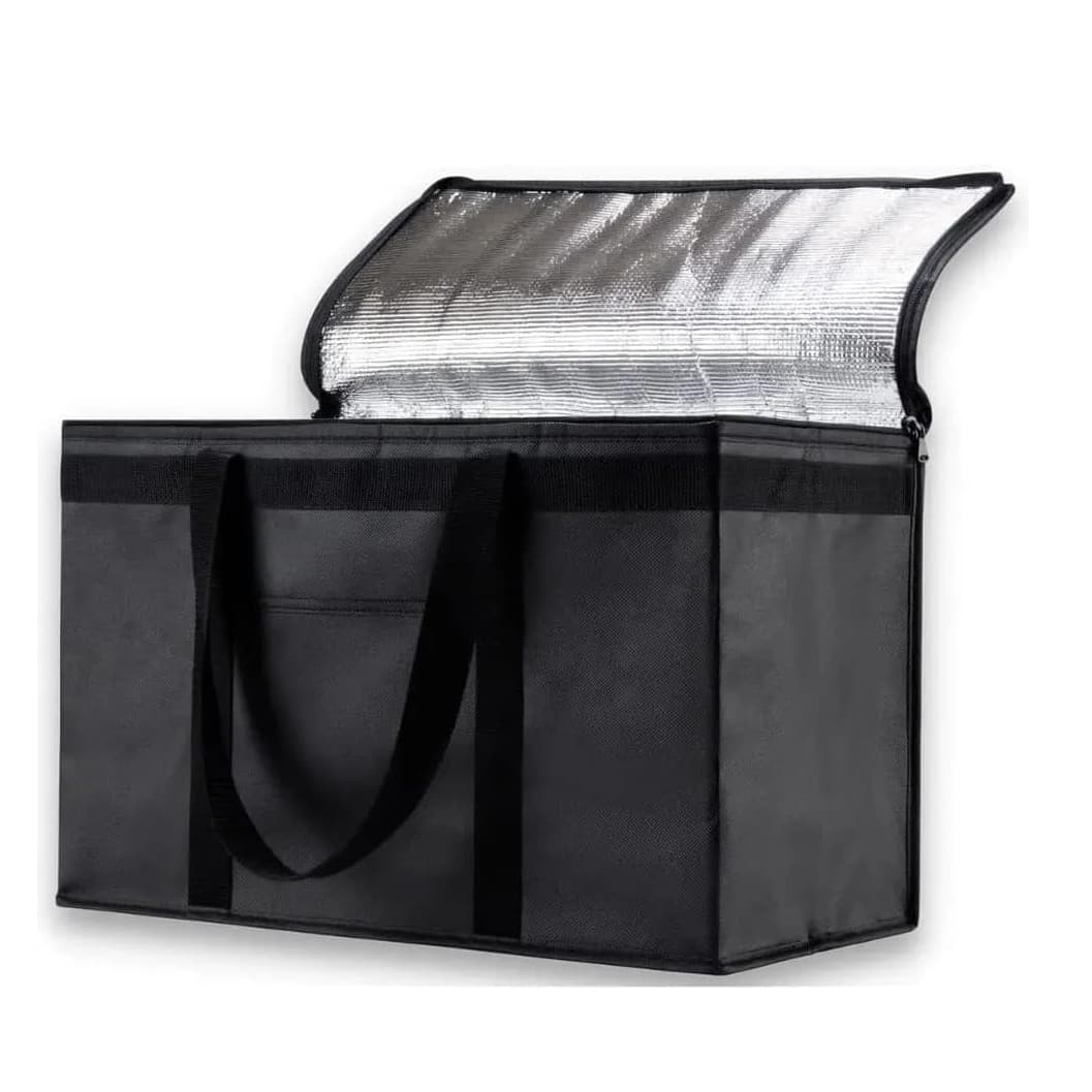 Collapsible Delivery Bag Large Insulated Pizza Bag Grocery Cooler Bag