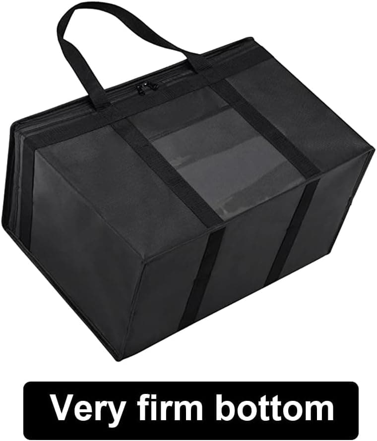 Collapsible Delivery Bag Large Insulated Pizza Bag Grocery Cooler Bag