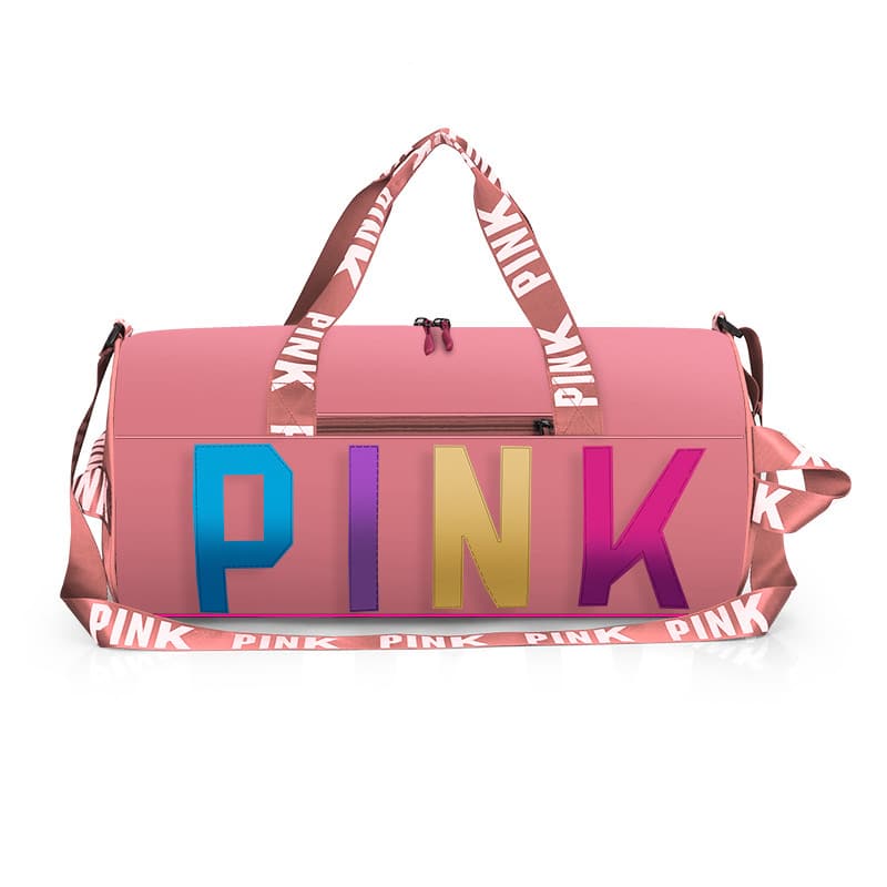 Pink Duffle Bags Gym Women Waterproof Sports Travel Bag