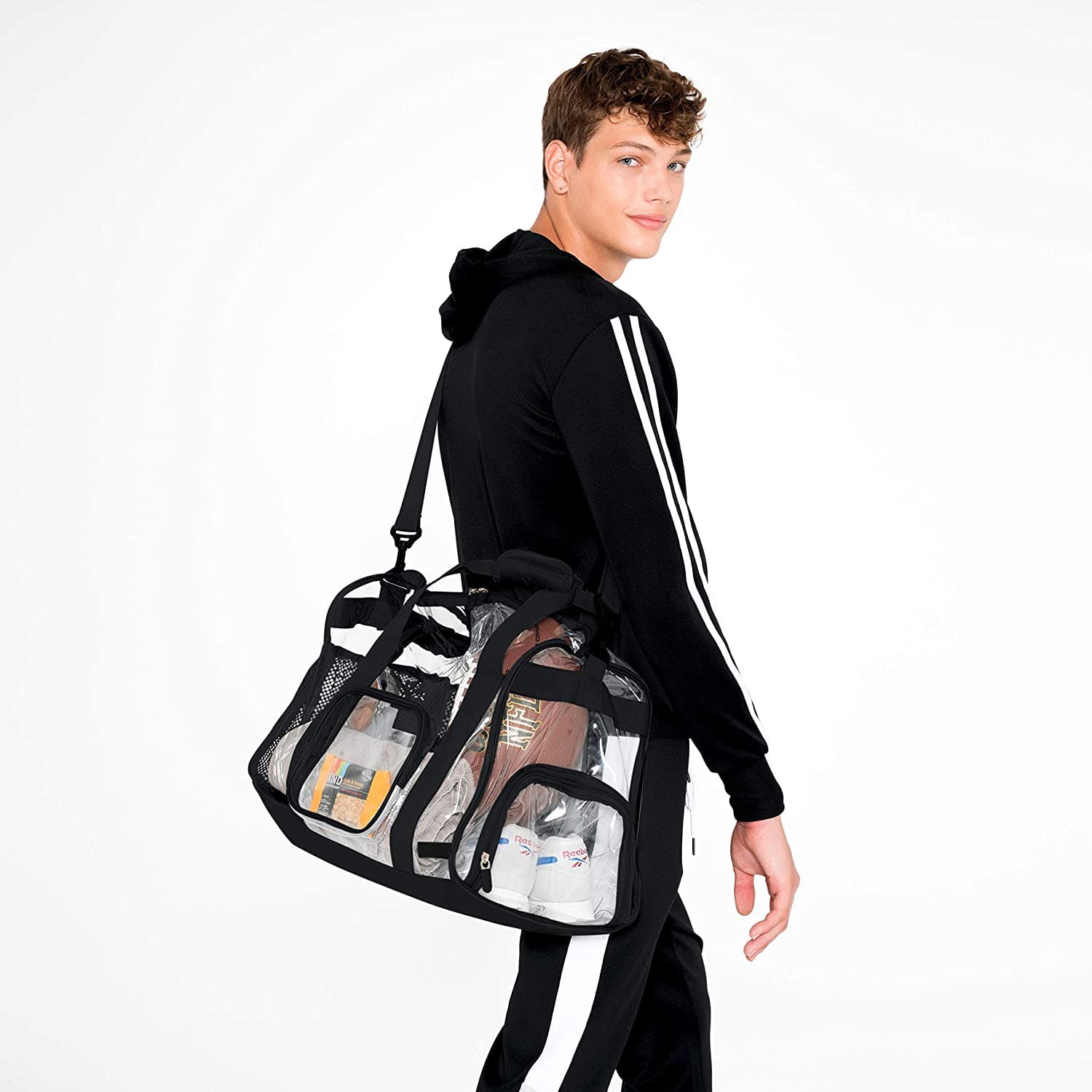 Heavy Duty PVC Clear Plastic Duffel Gym Bag Pvc Duffle Bag Transparent Travel Bag Heavy Duty PVC Clear Plastic Duffel Gym Bag Pvc Duffle Bag Transparent Travel Bag