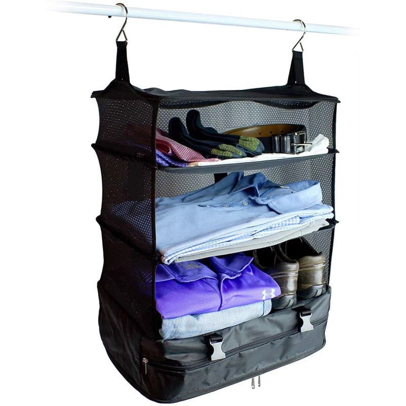 Portable Hanging Travel Shelves Bag Packing Organizer Storage Bag Portable Hanging Travel Shelves Bag Packing Organizer Storage Bag