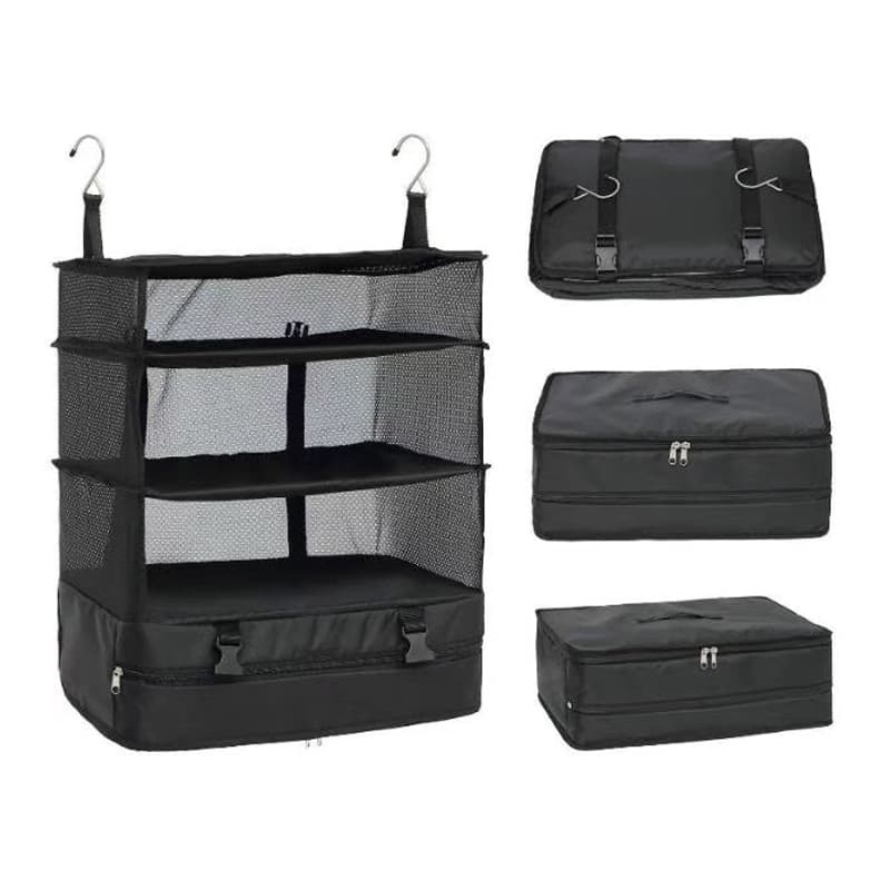 Portable Hanging Travel Shelves Bag Packing Organizer Storage Bag 
