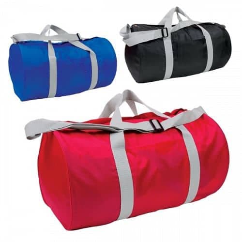 Barrel Shaped Duffel Bag Small Sport Barrel Bag