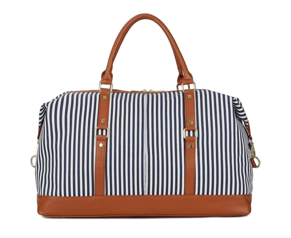 Striped Travel Bag Portable Fitness Duffle Bag Striped Travel Bag Portable Fitness Duffle Bag