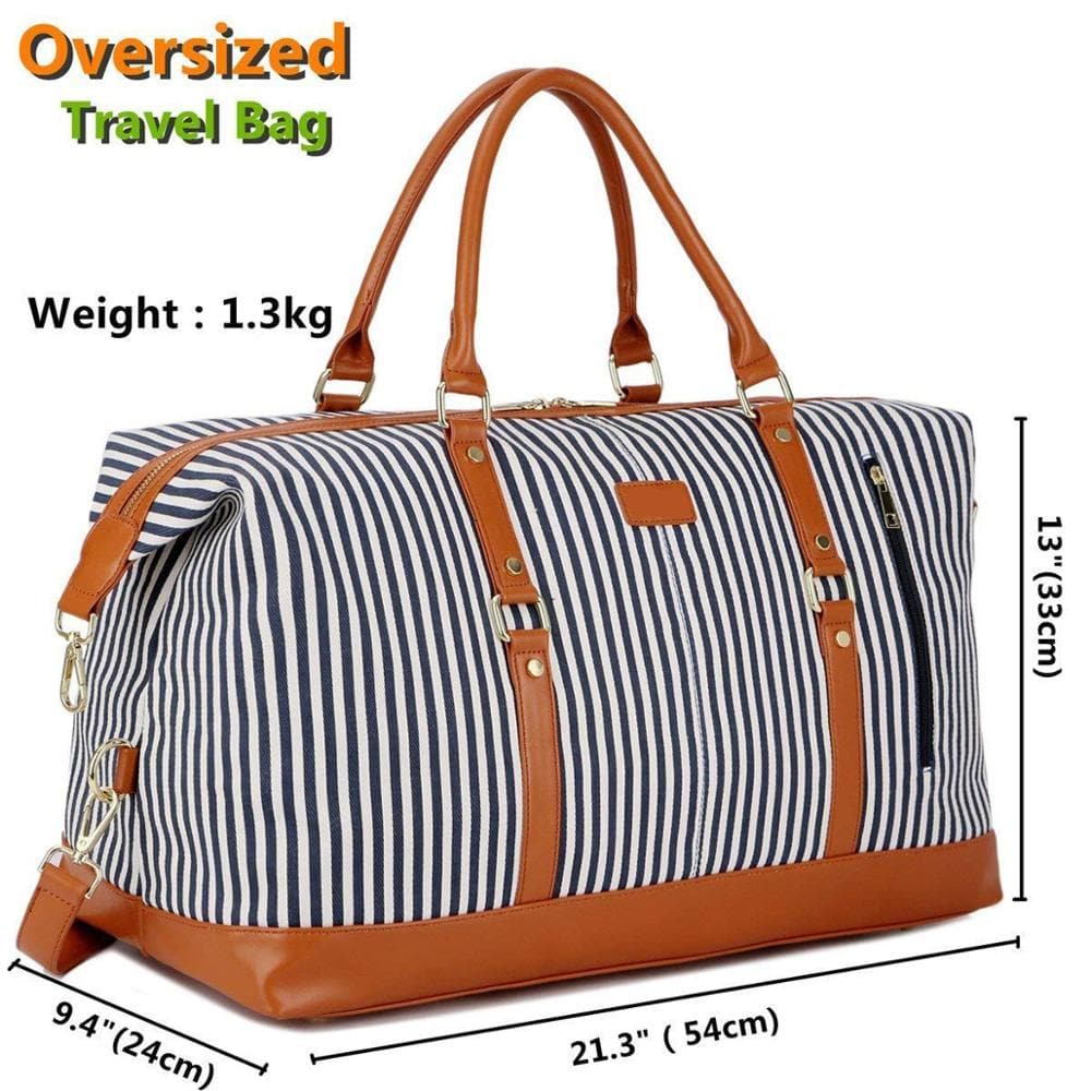 Striped Travel Bag Portable Fitness Duffle Bag Striped Travel Bag Portable Fitness Duffle Bag