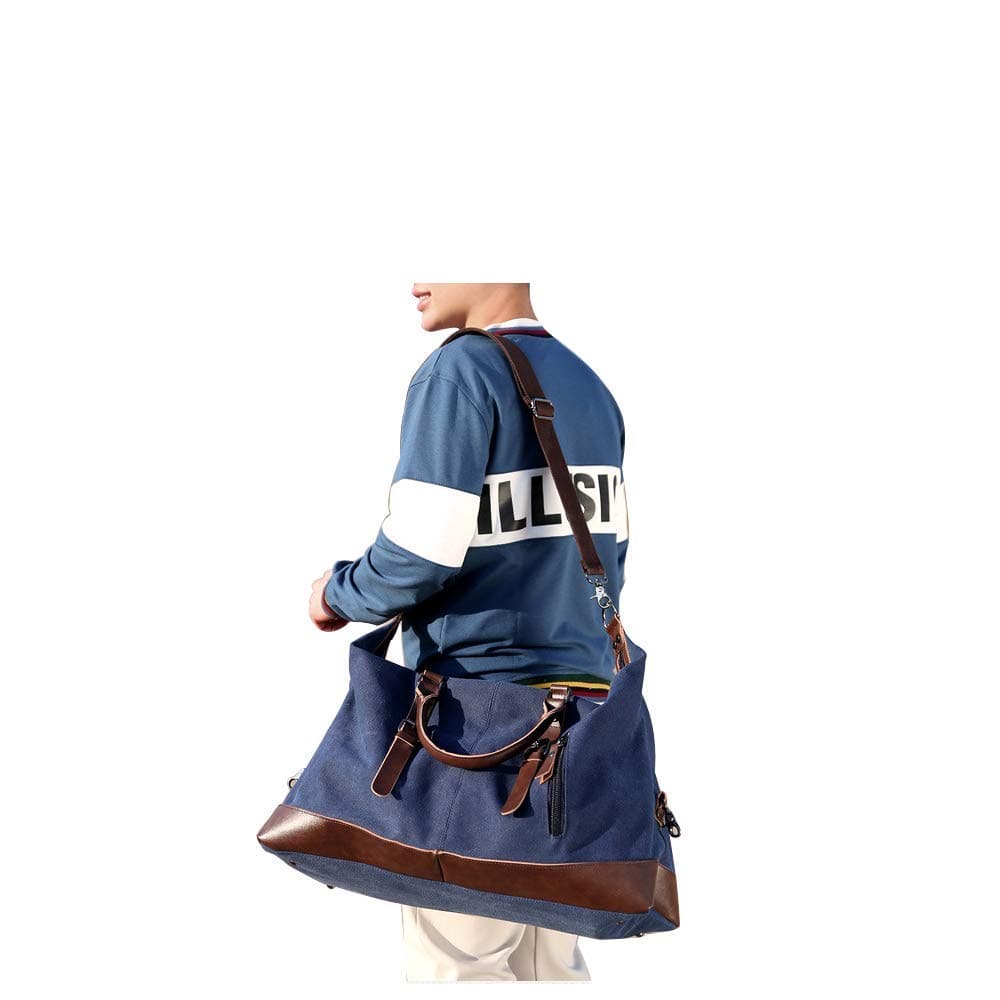 Vintage Canvas Duffle Bag Oversized Travel Overnight Weekender Duffle Bag Vintage Canvas Duffle Bag Oversized Travel Overnight Weekender Duffle Bag