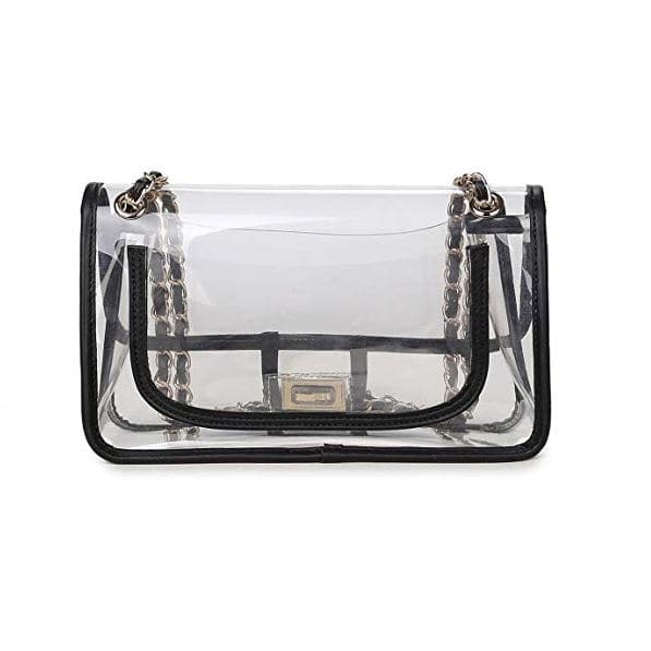 PVC Clear Transparent Women Purse Handbag with Chain PVC Clear Transparent Women Purse Handbag with Chain