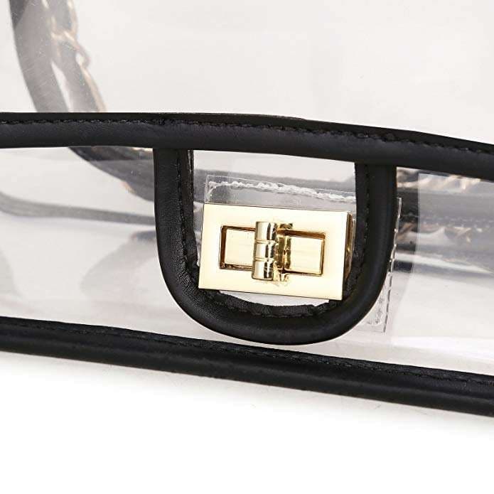 PVC Clear Transparent Women Purse Handbag with Chain PVC Clear Transparent Women Purse Handbag with Chain