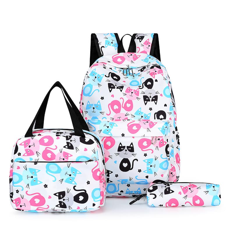 3 Pcs Set School Bags Backpack Travel Backpack 3 Pcs Set School Bags Backpack Travel Backpack