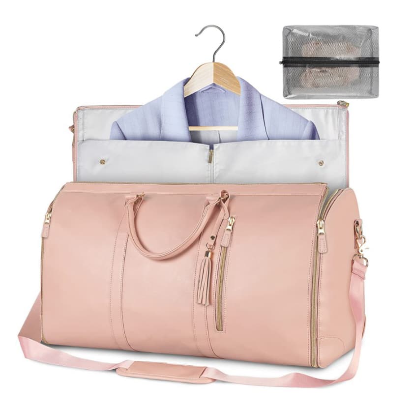 Foldable Garment Bags with Shoe Pouch Travel Luggage Organizers