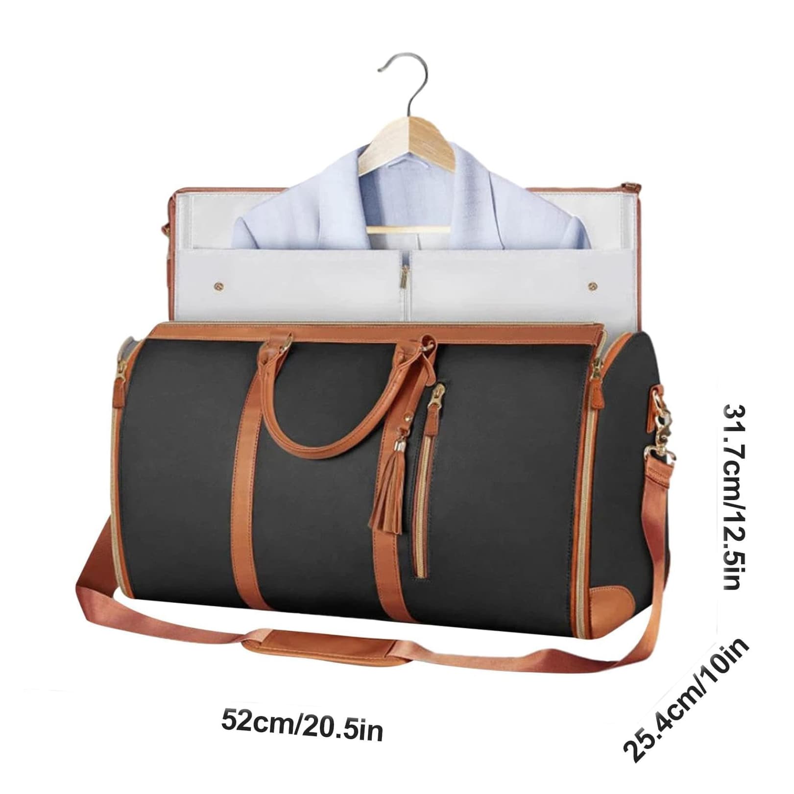 Foldable Garment Bags with Shoe Pouch Travel Luggage Organizers