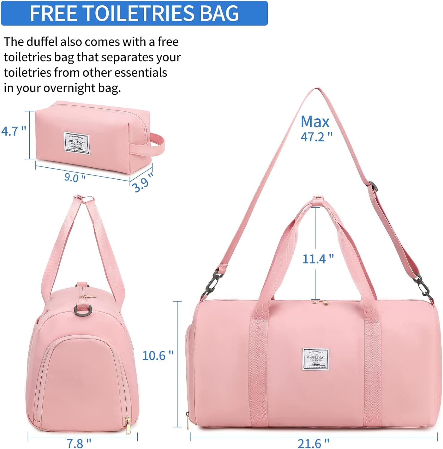 Weekender Bags Gym Bag with Shoe Compartment Duffle Bag Set Weekender Bags Gym Bag with Shoe Compartment Duffle Bag Set