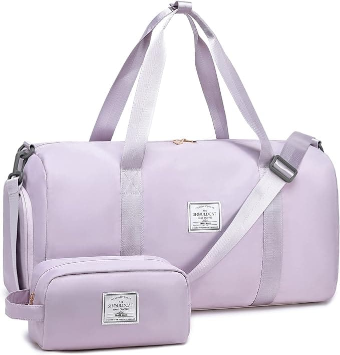 Weekender Bags Gym Bag with Shoe Compartment Duffle Bag Set