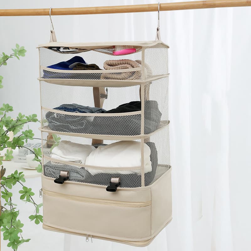 Hanging Organizer for Closet Suitcase Travel Bags and Luggage 