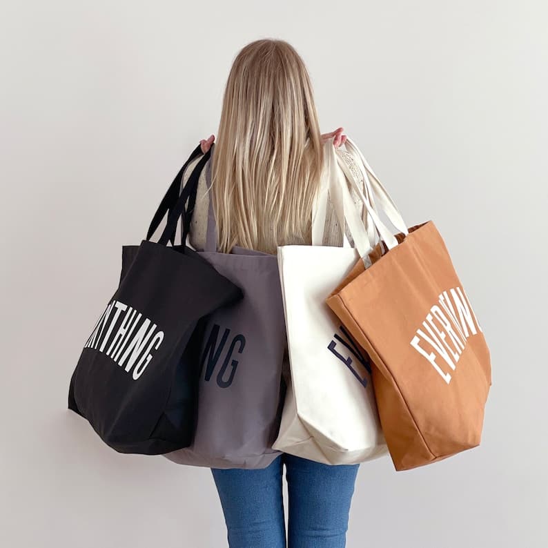 Oversize Everything Big Bag Giant Canvas Grocery Bag Large Canvas Shopper Oversize Everything Big Bag Giant Canvas Grocery Bag Large Canvas Shopper