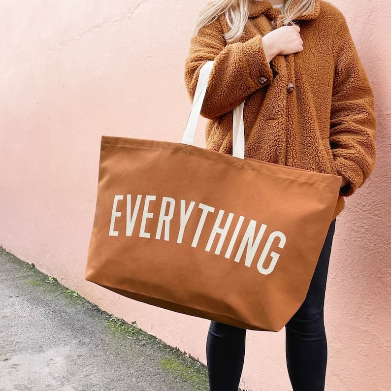 Oversize Everything Big Bag Giant Canvas Grocery Bag Large Canvas Shopper