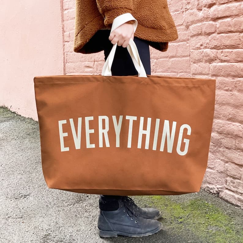 Oversize Everything Big Bag Giant Canvas Grocery Bag Large Canvas Shopper