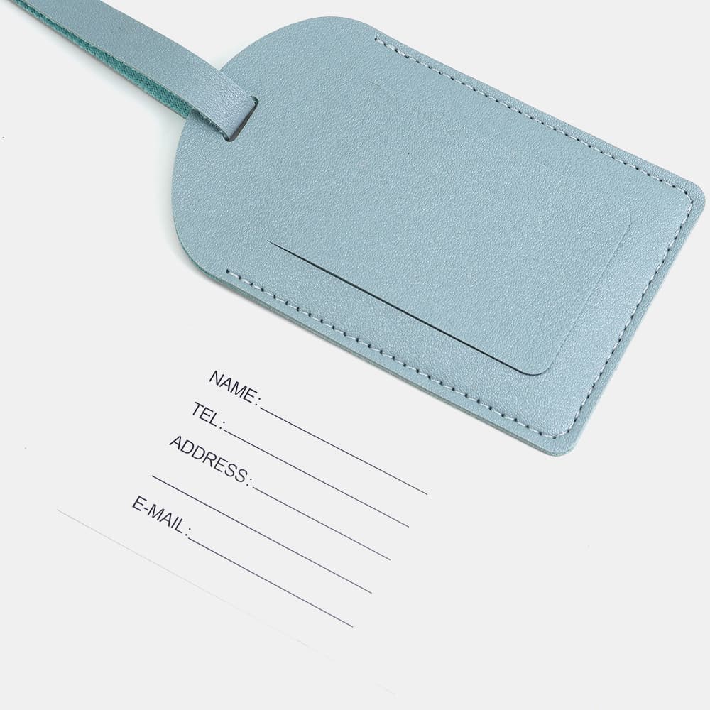 PU Leather Luggage Tag for Suitcase Label for Handbag Travel Bag PU Leather Luggage Tag for Suitcase Label for Handbag Travel Bag
